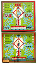 EARLY “PEG BASE BALL” BOXED GAME.