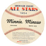 "MINNIE MINOSO AMERICAN LEAGUE ALL-STARS 1954" WILSON CONGRATULATORY PLAQUE.