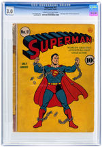 "SUPERMAN" #11 JULY-AUGUST 1941 CGC 3.0 GOOD/VG.