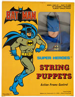 "SUPER-HEROES STRING PUPPETS" BOXED BATMAN PUPPET.