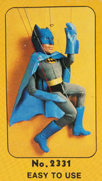 "SUPER-HEROES STRING PUPPETS" BOXED BATMAN PUPPET.