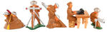 BARCLAY TOY SOLDIERS LOT OF 16.