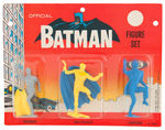 "OFFICIAL BATMAN FIGURE SET" BY IDEAL ON CARD.