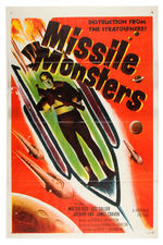 "MISSILE MONSTERS" 1958 ONE SHEET MOVIE POSTER.