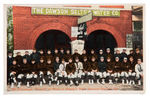 "THE PITTSBURGH PIRATES IN FRONT OF HAMBY'S WELL, DAWSON SPRINGS, KY." 1914 TEAM PHOTO POSTCARD.