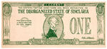 UPTON SINCLAIR 1934 GOV OF CALIFORNIA CAMPAIGN  SATIRICAL MONEY ISSUED BY OPPONENT.