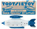 "BUCK ROGERS TOOTSIETOY" BOXED SHIP TRIO.