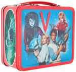 "V" METAL LUNCHBOX WITH THERMOS.
