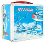 "JET PATROL" METAL LUNCHBOX WITH THERMOS.