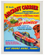 “AIRCRAFT CARRIER” CATAPULT TOY PROMO STORE SIGN.