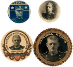ADMIRAL BOB EVANS FOUR BUTTONS FROM 1908 GREAT WHITE FLEET WORLD TOUR.