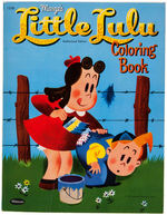 JOHN STANLEY “LITTLE LULU” COLORING BOOK ORIGINAL PAINTING WITH LETTER OF PROVENANCE AND MORE.