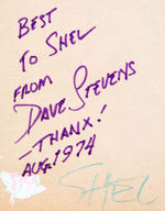 “THE ROCKETEER” CREATOR DAVE STEVENS EARLY ORIGINAL ART PORTRAIT OF COMIC-CON FOUNDER SHEL DORF.