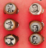 “REAL PHOTO RINGS OF COWBOY AND TELEVISION STARS” FULL STORE DISPLAY CARD.