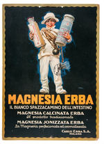 “MAGNESIA ERBA” STORE SIGN WITH SUPERB GRAPHICS.