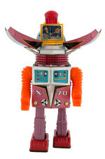 "SPACE ROBOT" AKA TULIP HEAD BOXED BATTERY-OPERATED ROBOT TOY.