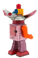 "SPACE ROBOT" AKA TULIP HEAD BOXED BATTERY-OPERATED ROBOT TOY.
