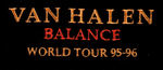 VAN HALEN BAND-SIGNED "BALANCE WORLD TOUR" CREW JACKET.