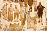 NEGRO LEAGUE LARGE AND INCREDIBLE PHOTOGRAPHIC MONTAGE.