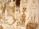 NEGRO LEAGUE LARGE AND INCREDIBLE PHOTOGRAPHIC MONTAGE.