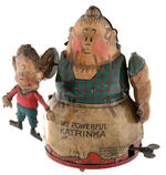TOONERVILLE TROLLEY "THE POWERFUL KATRINKA" GERMAN WIND-UP TOY.