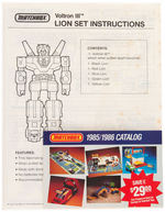 "VOLTRON III" THE DELUXE LION SET.