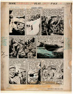 GRAHAM INGELS "THE SEA DEVIL" 1943 COMPLETE ORIGINAL COMIC STORY ART.