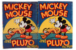 "MICKEY MOUSE AND PLUTO THE PUP" HARDCOVER WITH DUST JACKET.