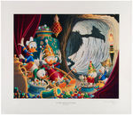 CARL BARKS “IN THE CAVE OF ALI BABA” 1997 SIGNED LIMITED EDITION LITHOGRAPH WITH CERTIFICATE.