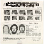 "WANTED BY THE FBI" SEVEN POSTERS FOR RADICAL BOMBERS OF THE 1970s.