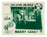 "THE DEVIL HORSE" SERIAL LOBBY CARD SIGNED BY NAT LEVINE.