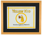 “YELLOW KID’S NATIONAL CIGARETTE & TOBACCO CO.” FRAMED ADVERTISING SIGN.