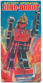 "DINO-ROBOT" BOXED BATTERY-OPERATED ROBOT TOY.