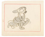 "SNOW WHITE AND THE SEVEN DWARFS" EARLY DOPEY ORIGINAL ART LOT.