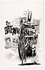KELLEY JONES "THE BAT-MAN" ORIGINAL OVERSTREET'S FAN 1995 BATMAN COVER ART.