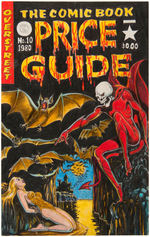 L.B. COLE "THE COMIC BOOK PRICE GUIDE"  ORIGINAL COVER DESIGN ART WITH COVER PROOF & PRICE GUIDE.