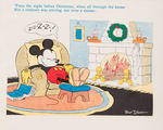 KING FEATURES SYNDICATE CHRISTMAS CARD CHARACTERS IN BOOKLET FORM W/MICKEY MOUSE & OTHERS.
