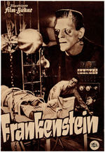 "FRANKENSTEIN" GERMAN PROMOTIONAL FILM PROGRAM.