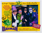 "BATMAN" CAST-SIGNED LOBBY CARD PRINT.