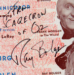 "THE WIZARD OF OZ - OVER THE RAINBOW" SHEET MUSIC SIGNED BY RAY BOLGER & JACK HALEY.