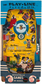 "SNOW WHITE AND THE SEVEN DWARFS" MARX FACTORY PROTOTYPE BAGATELLE GAME.