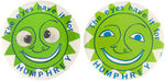 PAIR OF "THE EYES HAVE IT FOR HUMPHREY" BUTTONS.