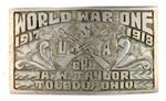 PERSONALIZED QUALITY HAND-MADE WWI BELT BUCKLE.