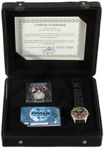 "X-MEN: THE MOVIE" LIMITED EDITION BOXED WATCH & PIN SET WITH STAN LEE-SIGNED COA.