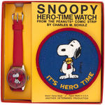 "SNOOPY - HERO TIME WATCH" BOXED SET.