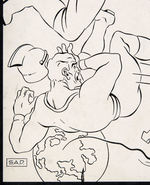 “BUCK ROGERS” #3 ORIGINAL 1941 COMIC BOOK COVER ART BY STEPHEN DOUGLAS SIGNED TO AL WILLIAMSON.