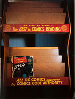 "DC - NATIONAL COMICS" 1950s COMIC BOOK RACK.