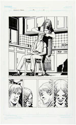 "THE WALKING DEAD" #70 COMIC BOOK PAGE ORIGINAL ART.