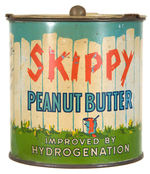 "SKIPPY PEANUT BUTTER" TIN CONTAINER.