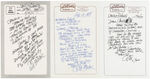"“THE SPIRIT" CREATOR WILL EISNER ARCHIVE OF 25 SIGNED LETTERS & FIVE MISC. SIGNED ITEMS.
